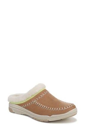 Ryk&auml; Arrow Faux Fur Trim Mule in Honey Brown at Nordstrom Rack, Size 6