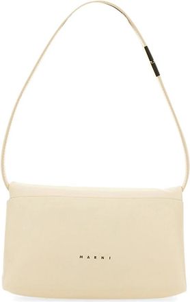 Marni Prisma Bag Small - Dames - Schoudertassen - Beige - ONE Size - Katoen - Tassen