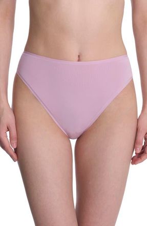 Natori Bliss Bare Cotton High Cut Briefs in Rose Mist at Nordstrom, Size Xx-Large