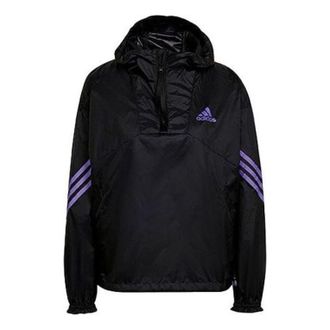 adidas (WMNS) adidas Back to Sport WIND.RDY Anorak Jacket Asia Sizing Black Purple H65722