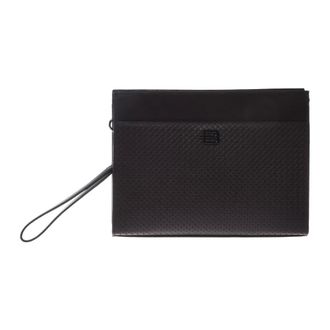 Baldinini Woven Print Clutch Bag - male - Baldinini - Bags - Brown - ONE SIZE - Bags