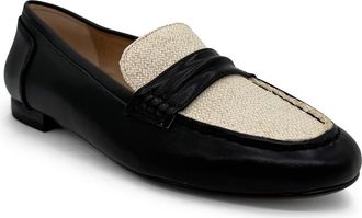 Chelsea Crew Archer Knit Loafer in Black And Bone Pu at Nordstrom Rack, Size 10