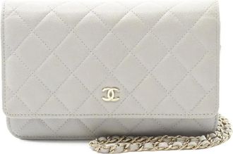 Chanel Portafoglio matelassé con catena 2021 - Grigio