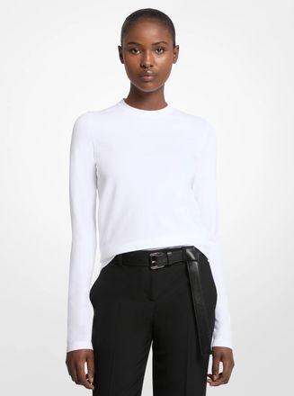 Michael Kors Stretch Viscose Long-Sleeve Shirt