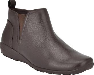 Easy Spirit Aerial Boots Womens Brown Leather Round Toe Ankle Bootie LION739