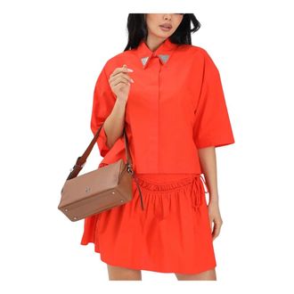 Pinko Pinko, Dames, Blouses & Shirts, Oranje, Maat: S Katoen