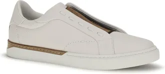 Fendi Mens Sneakers City White-Tobacco Leather White-Tobacco-Chocolate Taupe Upper Calf Trainers White/tobacco/chocolate