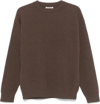 Auralee Maglione a coste - Marrone