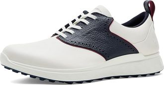 Ecco S Casual Saddle Waterproof Golf Shoe Mens Shoes White/Marine : EU 47 (US Mens 13-13.5) D - Medium, Leather