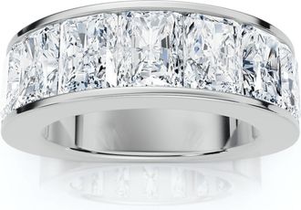 Pompeii3 7Ct Diamond Radiant Cut Mens Ring 14k Gold or Platinum Size: 11.5