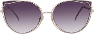 Betsey Johnson Purple Butterfly Ladies Sunglasses 10267813.CGR GLDPRP