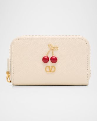 Valentino Garavani Cherryfic Calfskin Wallet