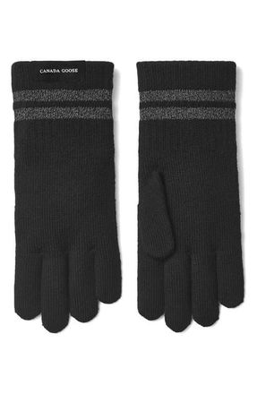 Canada Goose Barrier Merino Wool Gloves in Black at Nordstrom, Size Large