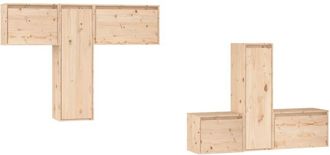 vidaXL Vidaxl - tv Cabinets 6 pcs Solid Wood Pine