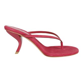 Gia Borghini Heeled Mules, female, Red, Size: 8 1/2 US Aurorina Slipper