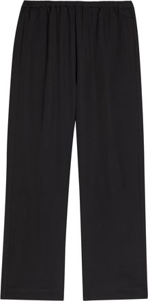 R&oacute;he Cropped Wide-leg Trousers - Black - 42 (UK14 / L)