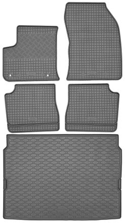 OEM Peugeot E-2008 Crossover A Partir De Agosto De 2020 Set - Alfombrillas De Goma Para Coche + Alfombrilla Para Maletero