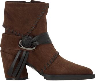 Elvio Zanon Stivaletti Indi Blea con fibbia - Marrone