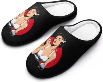 Generic Aesthetic Pin Up Women Mens Slippers Comfortable And Non-slip Cotton Slipper Shoe for House