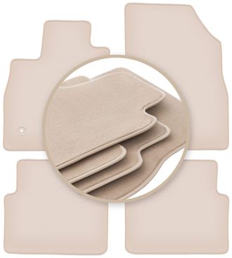 OEM Alfombrillas Premium Beige Para: Renault Talisman Berlina, Grand Tourer, Station Wagon 2015