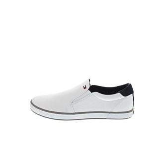 Tommy Hilfiger Flat Loafers - Heren - Loafers - Wit - 41 EU - Katoen - Schoenen