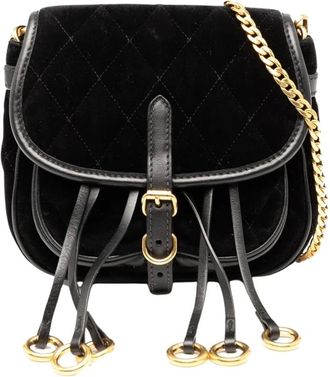 Prada Borsa a spalla in velluto trapuntato Pre-owned - - Pre-owned - Donna - Nero - ONE SIZE