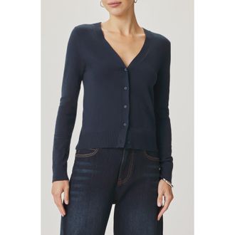 Splendid Christa Cropped Cardigan in Mood Indigo Blue at Nordstrom, Size Small