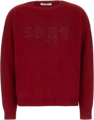 Max Mara Maglione con strass 1951 - Rosso