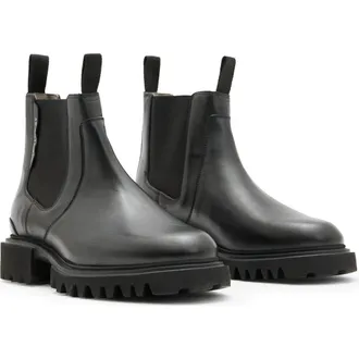 AllSaints Ada Chelsea Boot in Black at Nordstrom, Size 8Us