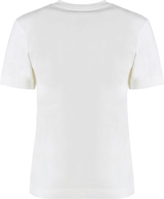 Jacquemus Womens Crew-Neck T-Shirt Grosgrain Cotton White T-Shirts & Jerseys