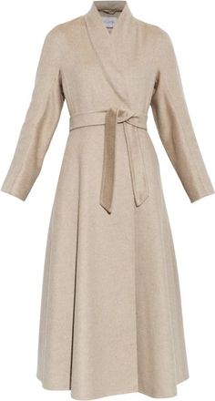 Max Mara Fragola Cashmere Coat - Dames - Jas met riem - Beige - XS - Kasjmier - Jassen