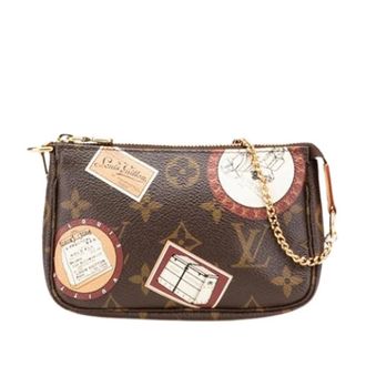 Louis Vuitton Pre-owned Clutches, female, Brown, Size: ONE SIZE Pre-owned Mini Pochette Accessoires