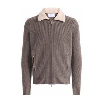 Gran Sasso Cardigan - Heren - Truien - Bruin - Maat: L Wol