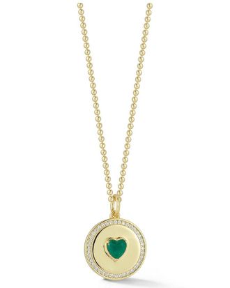 Glaze Jewelry 14K Over Silver Cz Necklace