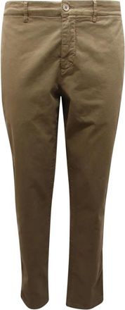 Brooksfield Slim Fit Groene Broek Indigo Verven - Heren - Chinos - Groen - 2XL - Broeken