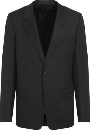 Lanvin Tailored Jacket Antraciet Stijl - Heren - Blazers - Zwart - XL - Wol - Jassen