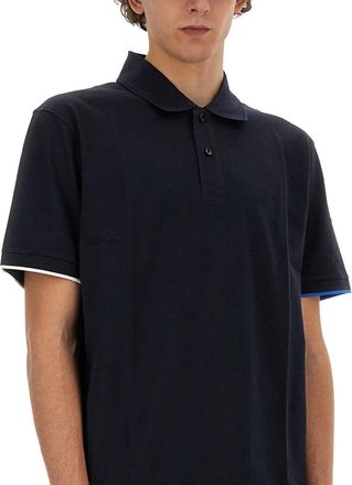 HUGO BOSS 100% Cotton Polo Shirt - Blue