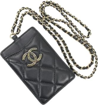 Chanel Pre-owned Accessories, female, Black, Size: ONE SIZE Pre-owned Card Case