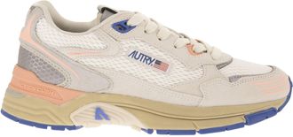 Autry Hyperway Low Mesh/Suede Wht/Peach Pnk