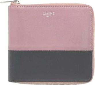 Celine Pre-owned 105023Aff Portemonnee (bi-fold) - Dames - Vintage Accessoires - Roze - ONE Size - Leer - Vintage