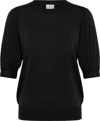 Kaffe KAlizza Pullover - Dames - Ronde hals truien - Zwart - M - Truien & Vesten