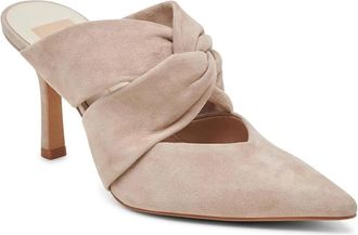 Dolce Vita Kelsy Pump Womens Taupe Suede Pointed Toe Stiletto Heel HTAT1084