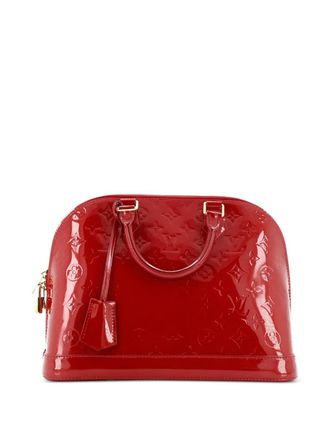 Louis Vuitton Alma Handbag Monogram Vernis PM satchel - Rosso