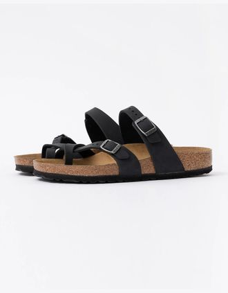 Birkenstock Womens Birkenstock Mayari Oiled Nubuck Womens Sandals - Black - Size: 7.5