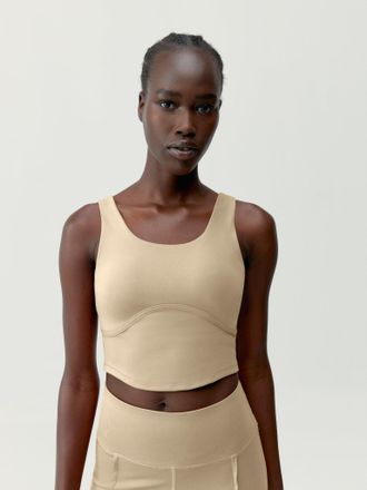 Born Living Yoga Top Sayani Beige