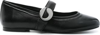 Coperni Womens Leather Ballet Flats - Black - Size EU 36