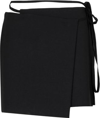 Sportmax Rokken, Dames, Zwart, S, Zwarte rokken met portemonnee lint