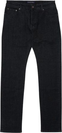 Brooks Brothers Zwarte 5-pocket jeans - Heren - Regular Fit Jeans - Zwart - W33 - Katoen - Jeans