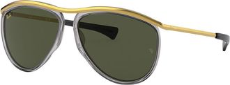 Ray-Ban RB2219 Olympian Aviator 136931 Mens Sunglasses Grey Size 59