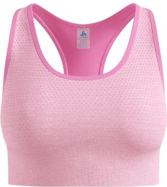 Odlo Seamless Medium Padded Sport Bra Sport-BH f&uuml;r Damen | rosa